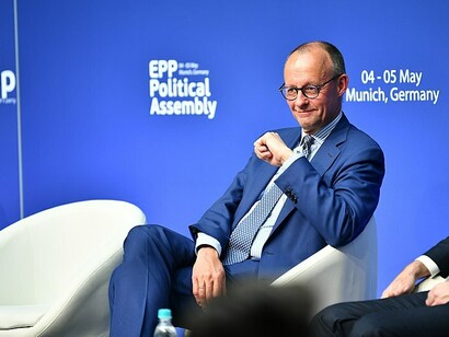 Friedrich Merz attended the EPP Political Assembly in Munich, Germany, on May 4–5