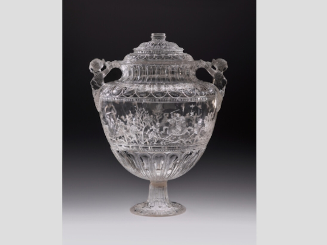 Vaso de la Montería, 1512 - 1572. Cristal de roca / cuarzo hialino. Courtesy of Museo del Prado