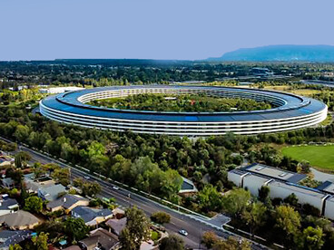 The Apple Park headquarters in Silicon Valley, California, US