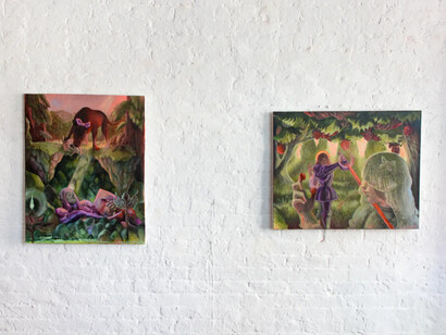 Various artists, Shifting veils, exhibition view. Courtesy of Uprise Art 