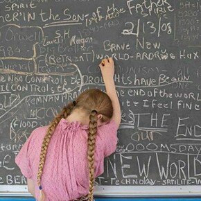 Homeschooling Chalkboard, Tennessee, 2008 © Lucas Foglia