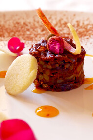 Torta di riso con farina di carrube