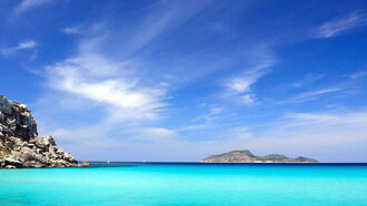 Favignana, Italia, la farfalla sul mare