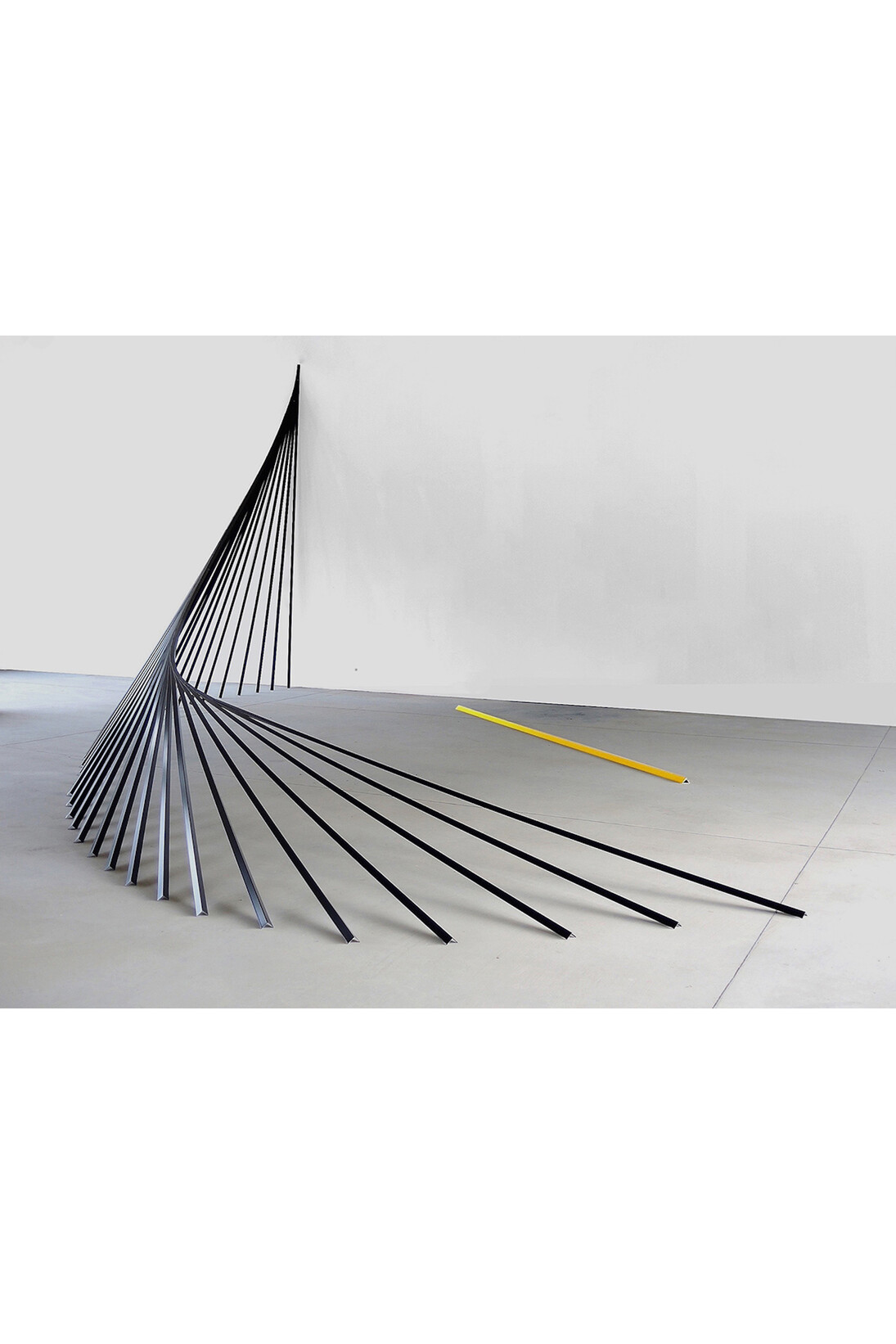 Jonathan Vivacqua, General perimeters upstand trims aluminum, Armstrong, 2015, 3..00 x 500 x 4.00 m. Courtesy of The Flat