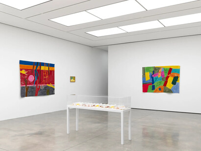 Etel Adnan, This beautiful light, exhibition view. Courtesy of White Cube