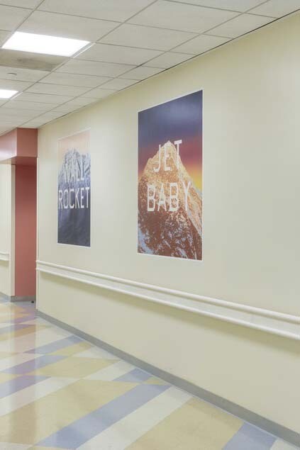 Ed Ruscha at Children's Hospital Los Angeles. Courtesy of RxArt 