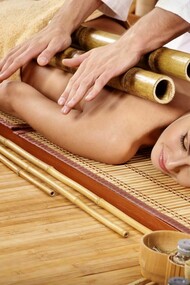 An invigorating Bamboo massage