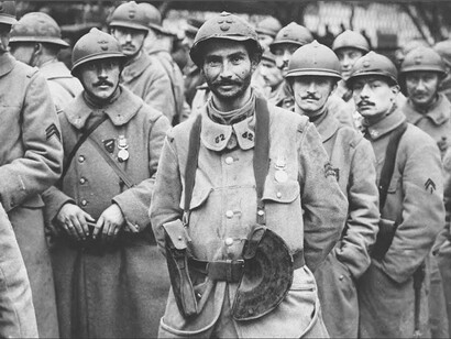 Soldados franceses en la Primera Guerra Mundial