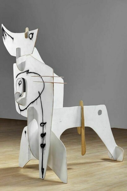 Aaron Curry, Phantom, 2010, painted wood, 282 x 285 x 203 cm, Copyright: VW (VeneKlasen/Werner), Berlin
