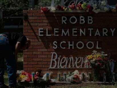 Memorial for the senseless shooting at Robb Elementary School