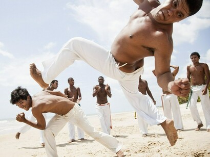 Capoeira en la playa