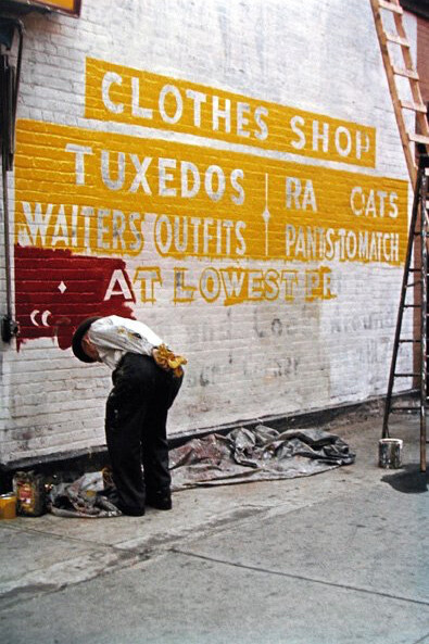 Saul Leiter. Sign Painter, 1954 - Chromogenic print