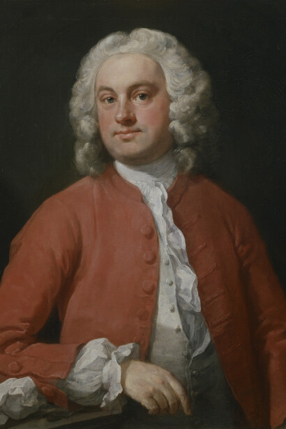 William Hogarth, Ritratto maschile in rosso, 1741, olio su tela, 76 x 63 cm, Londra, Dulwich Picture Gallery, Per gentile concessione dei Trustees della Dulwich Picture Gallery