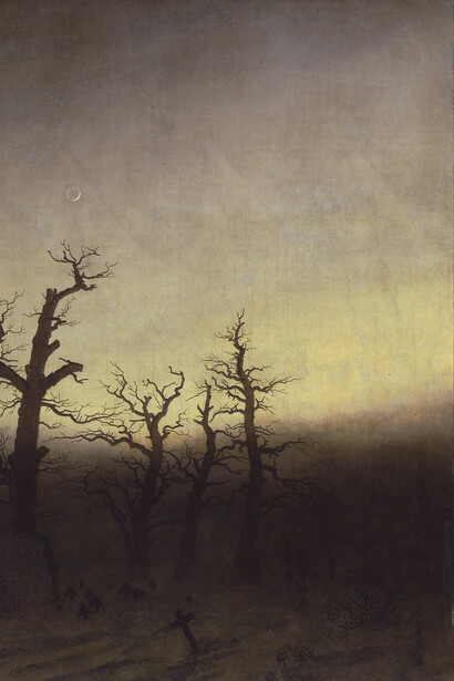 Caspar David Friedrich, La abadía en el robledal (detalle), 1809-1810