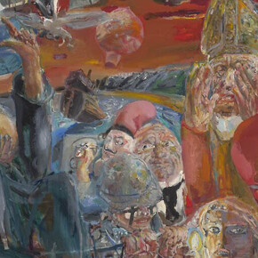 Bernhard Heisig, Ikarus – Schwierigkeiten beim suchen nach der wahrheit (detail), 1973. Courtesy of MdbK 