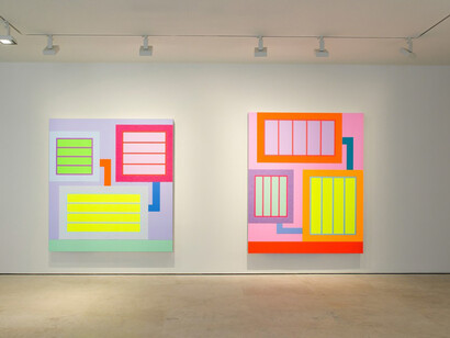 Peter Halley. Courtesy of Maruani Mercier