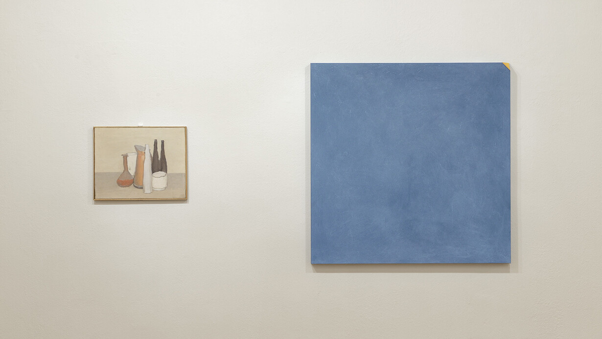 Morandi e Spalletti, Un dialogo di luce. Courtesy Galleria d'Arte Maggiore G.A.M., Bologna