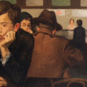 Raphael Soyer, Cafeteria (NFS) (detail), 1933. Courtesy of Forum Gallery