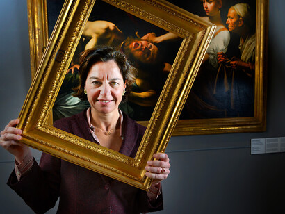 Flaminia Gennari Santori, Direttrice delle Gallerie Nazionali Barberini Corsini, Roma
Mostra “Ritratte – Direttrici di musei italiani”, fotografo Gerald Bruneau, ©Fondazione Bracco
