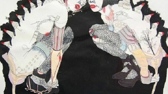 Tondo Doni, 2013, mixed media on paper, tecnica mista su carta, 70 x 100 cm