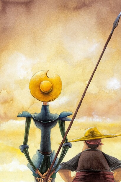 Don Quijote con Sancho Panza