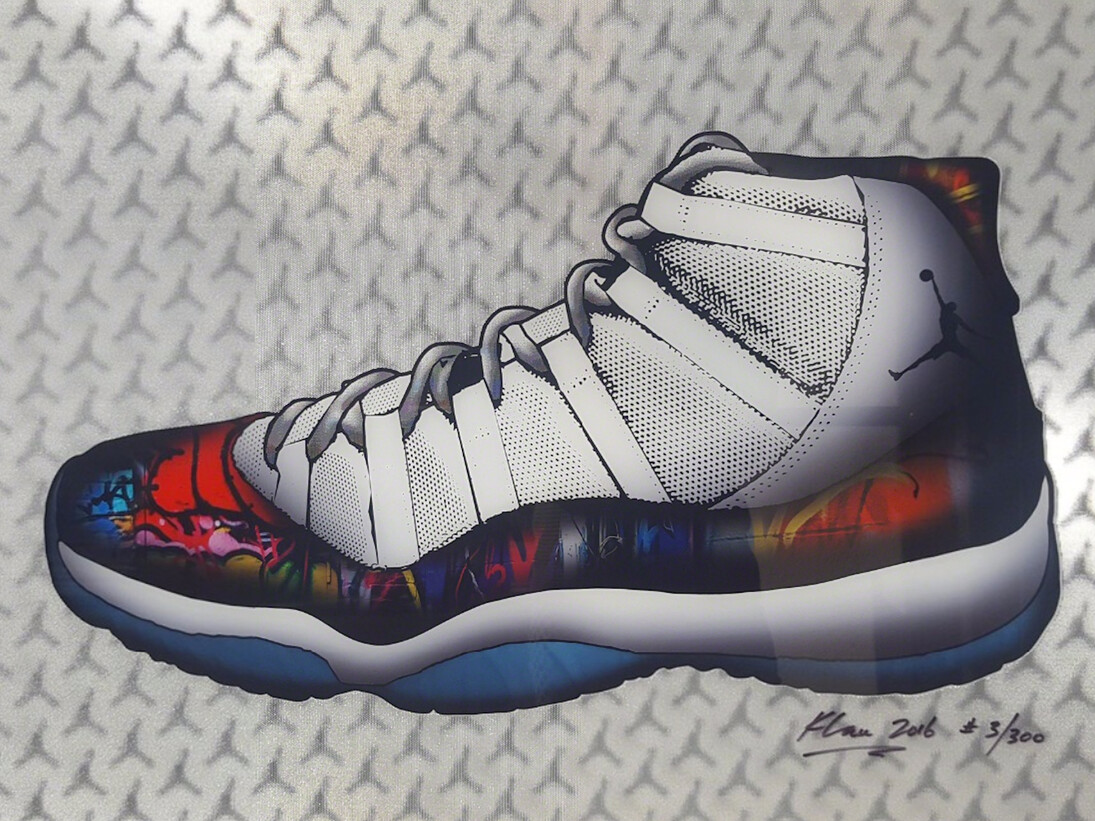 Keng Lau, Air Jordan 11 Concord, 2016. Courtesy of Madelyn Jordon Fine Art