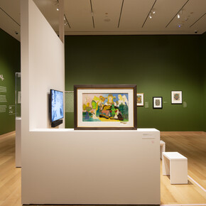 The visionary art of Minnie Evans, exhibition view. Courtesy of Museum of Fine Arts Boston