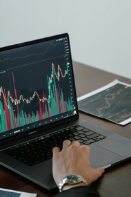 A laptop open on a desk. Technology is changing our lives 