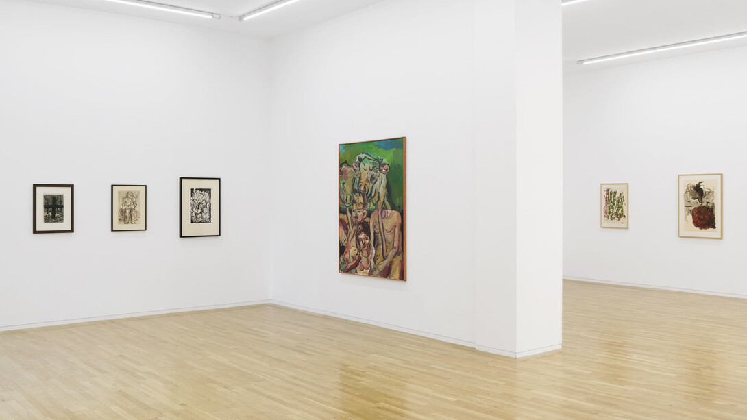 Georg Baselitz, exhibition view. Courtesy of Jahn und Jahn