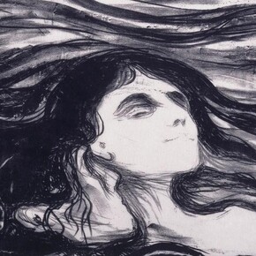 Edvard Munch, On the waves of love (detail), 1896. Courtesy of Hammer Museum
