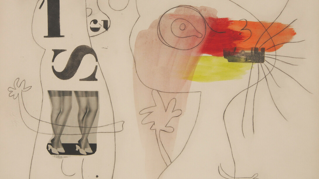 Joan Miró, Métamorphose, 1936, Pencil, India ink, wash, decal and watercolour on paper, 48.3x63.8cm (19 x 25.1 in). Art Revolutionaries, Mayoral at 6 Duke Street, London, 18 January—10 February 2017