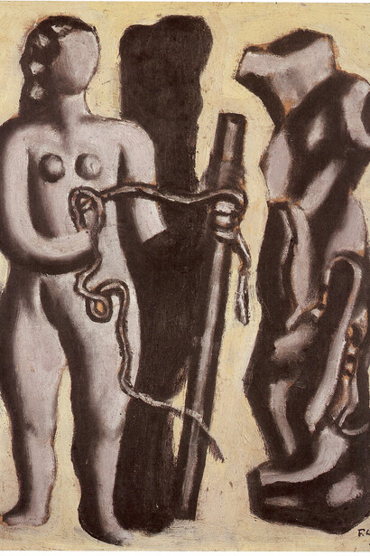Léger, Fernand, Femme au cordage, 1930, oil on canvas, 41 x 33 cm, Courtesy Galerie Boulakia 