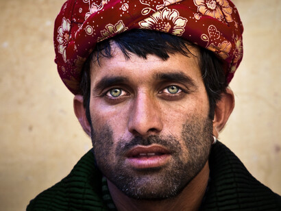 Hombre del pueblo pastún, etnia mayoritaria en Afganistán