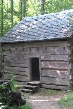 The John Ownby Cabin in The Sugarlands, Great Smoky Mountains National Park, Tennessee, USA
