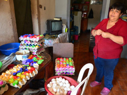 The custom is believed to have originated in China, where eggs were filled with perfume