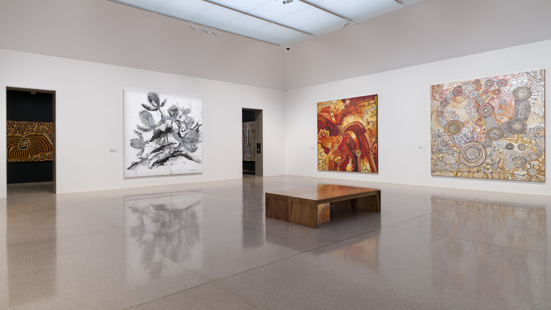 Ngura Puḻka, Epic country, exhibition view. Courtesy of National Gallery of Australia