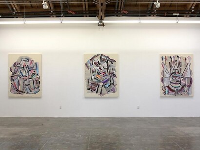 Feodor Voronov, Exhibition view. Courtesy of Mark Moore Fine Art