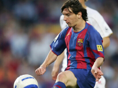 Lionel Messi scored his first goal for Barcelona on May 1, 2005