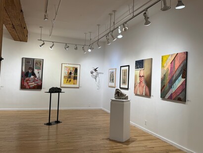 Various artists, Into the now. The time of our lives, exhibition view. Courtesy of The New York Society of Women Artists