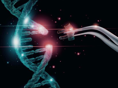Removing faulty genes from a DNA strand