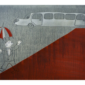 Alexander Kaletski, Big Shot, 40” by 60”, oil on linen, 2014. Copyright: Alexander Kaletski. Courtesy: Anna Zorina Gallery, New York City