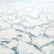 Robert Zandvliet, IJs, 2021,  Acrylic, Oil and Spraypaint on Cotton, 213 x 270 cm / 83 3/4 x 106 1/3 in