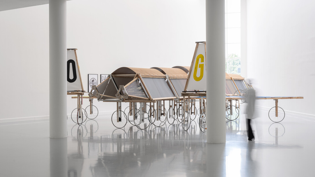 Jean Katambayi Mukendi, Ratio, vue d'exposition. Avec l'aimable autorisation de M HKA