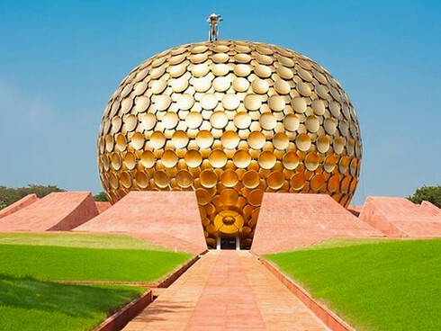 The Matramandir in Auroville, India