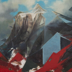 Matthieu Leger, Terraformer, 2015, oil on canvas