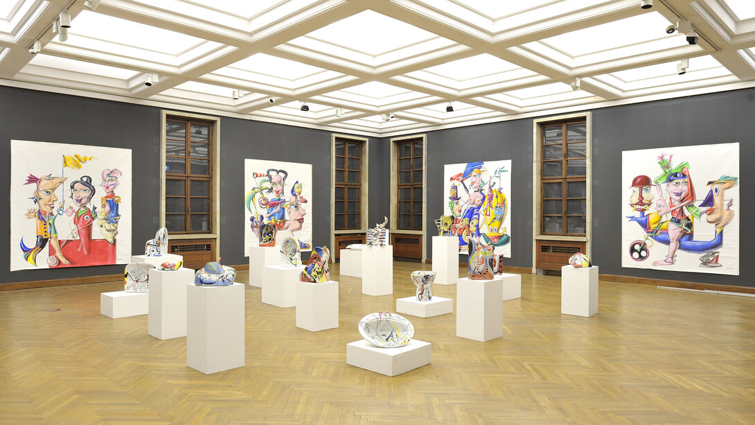 Nikolay Panayotov, Lunatically, exhibition view. Courtesy of the National Gallery
