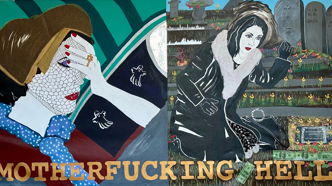 Kathe Burkhart, Motherfucking hell, 2024/2025. Courtesy of Ellen de Bruijne Projects