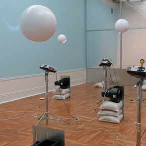 Nadim Abbas, Human Rhinovirus 14, 2016. Installation view, 7th Moscow International Biennale of Contemporary Art, 2017.