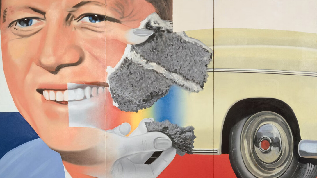 James Rosenquist, President elect, 1960-1961. Courtesy of Fondation Louis Vuitton