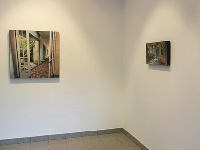 Matteo Massagrande, Exhibition view. Courtesy of Galleria Punto Sull'Arte